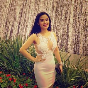 Fashionova white party dress - one time used